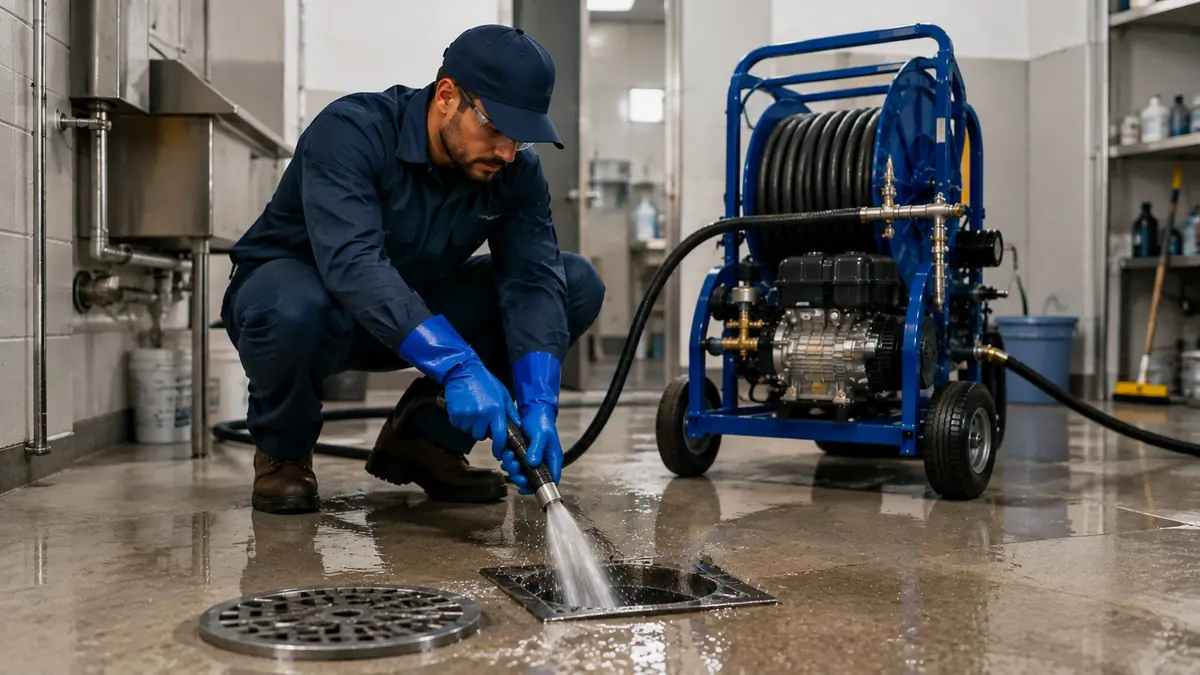 Floor Drain Hydro Jet Cleaning in Gilroy