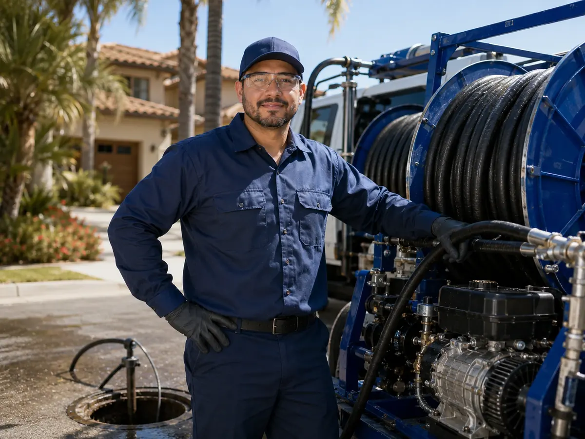 Hydro jet sewer cleaning in Gilroy