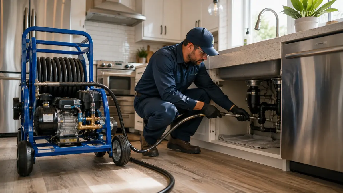 Kitchen Drain Hydro Jetting in Gilroy