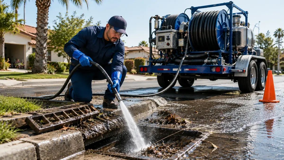 Storm Drain Hydro Jet Cleaning in Gilroy