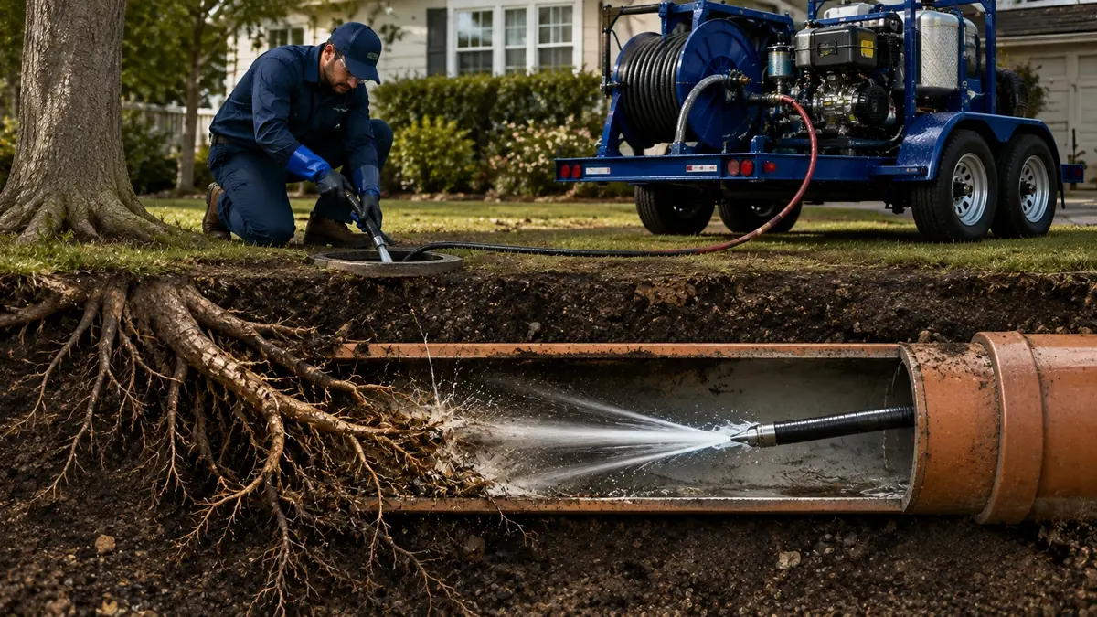 Tree Root Removal with Hydro Jetting in Gilroy